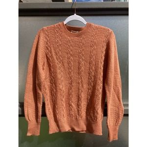 Vintage Orange Knit Sweater by Its Pure Gould